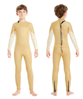 DIVESTAR Pakaian Selam Anak Perempuan Anti Air Lengan Panjang 3mm Neoprene Pakaian Olahraga Dengan Fitur Bernapas dan Tahan Angin untuk Anak-Anak