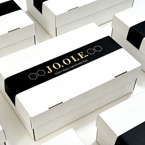 Boîte d'emballage pour chaussures One Piece, design personnalisé, emballage cadeau pour <span class=keywords><strong>homme</strong></span>, matériau recyclé, écologique, haut de gamme, feuille d'or UV - Product Image 3