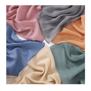 Wholesale Plain Silver Glitter Shimmer Bubble Chiffon Hijab <strong>Sparkle</strong> <strong>Veil</strong> Ramadan Shawls Beach Headscarf Bufandas Muslim Headband - Product Image 1