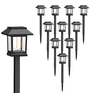Lampes solaires de jardin, éclairage LED solaire pour allée extérieure, résistantes à l'eau, à piquer dans le sol, pour la décoration de la cour et du patio - Product Image 1