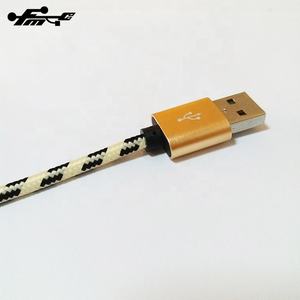 Cable DE DATOS USB 2A retráctil de aleación de zinc de 1m para teléfonos móviles <span class=keywords><strong>fibra</strong></span> de nailon trenzada con chaqueta de PVC - Product Image 2