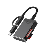 Lector de tarjetas OTG tipo C Hub adaptador compatible con SD TF Micro USB memoria Compatible con Mac10 Win7/8/XP/Vista USB 3,0 Stock