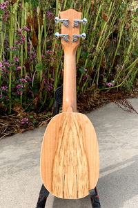 Ukulele Soprano 21 Pollici in Acero Spalted Marca Aiersi, Logo Personalizzato, Chitarra Hawaiana Artigianale, Strumento a Corda - Product Image 2