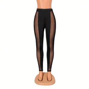 <span class=keywords><strong>Pantaloni</strong></span> Trendy <span class=keywords><strong>Taglie</strong></span> <span class=keywords><strong>Forti</strong></span> da <span class=keywords><strong>Donna</strong></span> Sexy <span class=keywords><strong>con</strong></span> Inserti Aderenti Casual Sportivi Modellanti <span class=keywords><strong>con</strong></span> Rete - Product Image 4