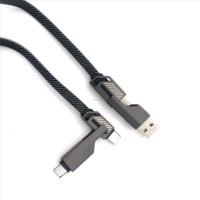 Offre Spéciale de haute qualité PD 27W 60W 65W 4 1 USB téléphone portable charge rapide câble de données Nylon tressé en alliage de Zinc pour les ordinateurs