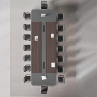 Ensemble de chaises de bureau de réunion modernes XTHYZ-001, processus de scellement complet des bords, design extensible pour salles de conférence, mélamine durable