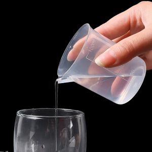 Gobelet doseur en plastique transparent pour la cuisine, le laboratoire chimique, les tests, cylindre gradué <span class=keywords><strong>empilable</strong></span>, bécher, gobelets <span class=keywords><strong>à</strong></span> mélanger - Product Image 1