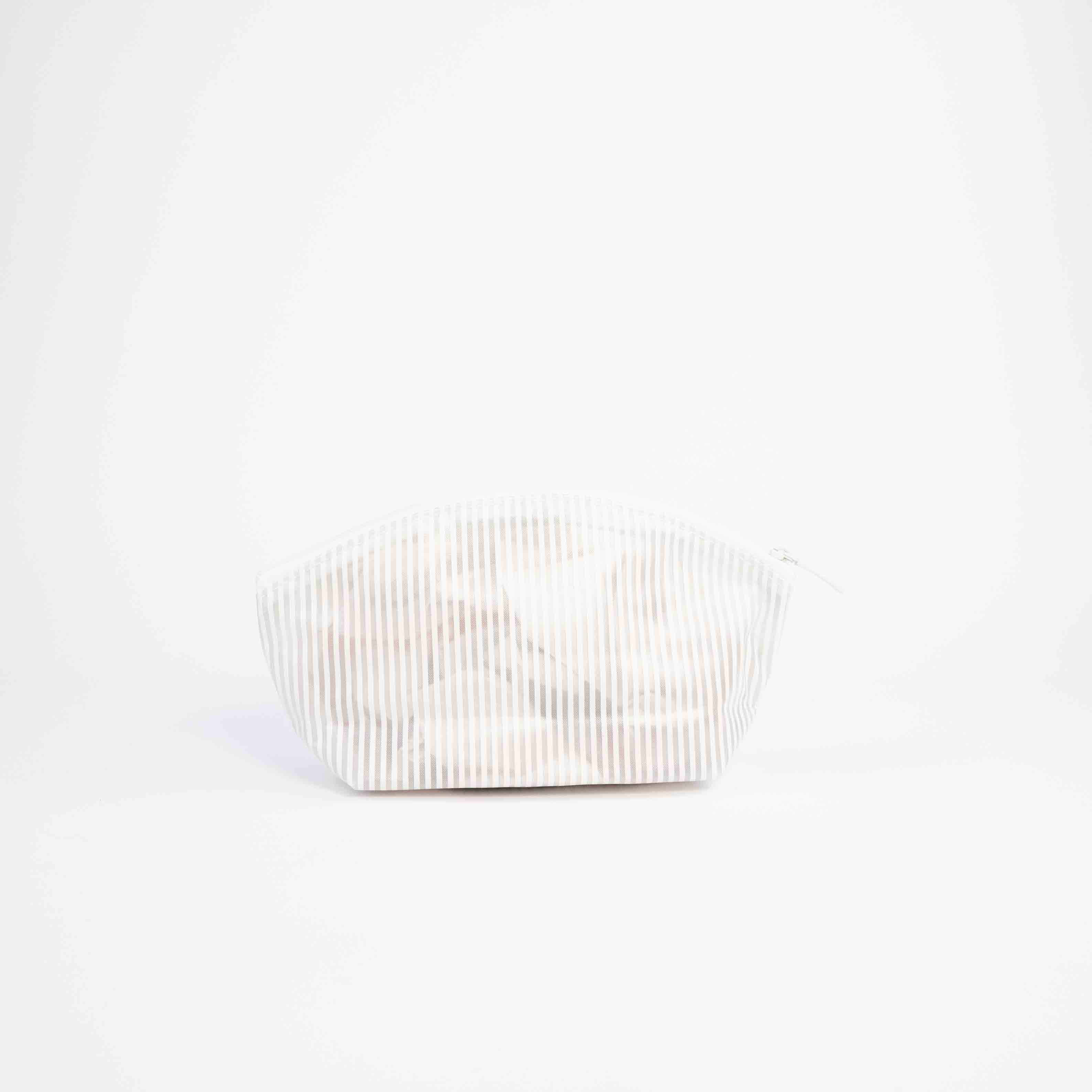 transparent silk screen white stripes