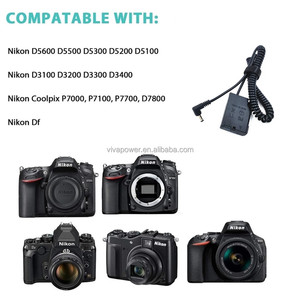 Câble convertisseur USB 5V + EN EL14 coupleur de EP-5A de batterie factice mâle pour <span class=keywords><strong>Nikon</strong></span> D3100 D3200 D3300 <span class=keywords><strong>D3400</strong></span> D3500 D5100 D5200 D5300 D5500 - Product Image 4