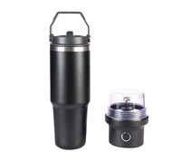 Nieuwe design oplaadbare USB type C draagbare staafmixer fruitsmoothie-sapcentrifuge roestvrij staal vacuüm auto buiten zelfreinigend