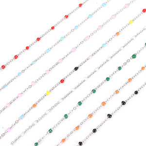 Tùy chỉnh thời trang hot thép không gỉ Men Kính mắt khung Đính Cườm Thủ Công chuỗi đối với trang sức làm - Product Image 1