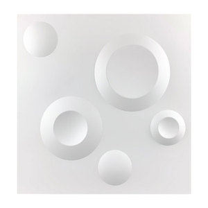 Adesivi e Pannelli Murali 3D in PVC Yihe, Design Minimalista Moderno con Effetto Ondulato per Soggiorno e Camera da Letto - Product Image 1
