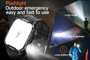 T26 Flash Smartwatch extérieur lumière LED mode multi-sport Assistant vocal entraînement respiratoire santé menstruelle fréquence cardiaque moniteur sanguin - Product Image 4