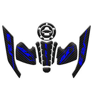 חדש xyracing סיבי פחמן עמיד מים אופנוע מדבקה גז שמן מיכל משטח מגן מדקל עבור yamaha yzf r3 שונה - Product Image 5