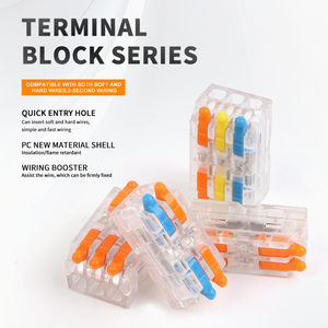 Tự làm đi trong suốt dây kết nối 222 223 nhỏ gọn dây dẫn SPL Mini Push-in khối thiết bị đầu cuối cá<span class=keywords><strong>p</strong></span> nối cho <span class=keywords><strong>LED</strong></span> ánh sáng Conector - Product Image 3