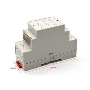 Custom Industrial plastic Din Rail enclosure for electronics instrument