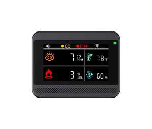 Aectec A1 360 °   Détecteur <span class=keywords><strong>de</strong></span> <span class=keywords><strong>monoxyde</strong></span> <span class=keywords><strong>de</strong></span> <span class=keywords><strong>carbone</strong></span> personnel <span class=keywords><strong>de</strong></span> qualité supérieure avec alertes LED + buzzer + vibrations pour l'automobile - Product Image 2