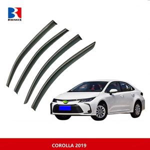 Déflecteurs de vent pour portières de voiture TOYOTA COROLLA, visières de fenêtre avec garniture en acier inoxydable, accessoires automobiles - Product Image 5