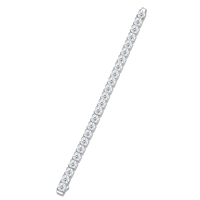 Bracelet Chaîne Tennis en Moissanite de Haute Qualité, Testée au Diamant, en Argent Sterling 925, 2mm 3mm 4mm 5mm 6.5mm, Style Hip Hop