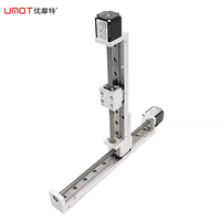 Mini actuador lineal UMOT de 20mm, carga de 30kg, mesa Xy, brazo robótico, tornillo de bola, guía de riel lineal, Tobogán, escenario Cnc para tornos de cama inclinada