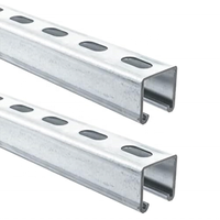 Profilés en acier galvanisé durables 41*41, profilés en C et en U pour support de tuyaux de plafond