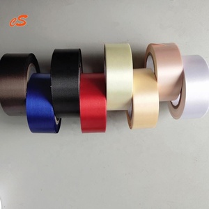 Bán Buôn Tùy Chỉnh Đầy Màu Sắc Polyester Polyester Cà Phê Màu Trống 100% Single/Double Side Polyester <span class=keywords><strong>Satin</strong></span> Ribbon CuộN - Product Image 3