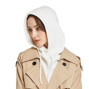Bufanda con capucha de mezcla de lana personalizada, gorro pasamontañas, gorro de calavera de punto de <span class=keywords><strong>invierno</strong></span> para mujer con patrón de personaje a cuadros, polaina de cuello para <span class=keywords><strong>hombre</strong></span> - Product Image 4