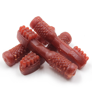 OEM snack da masticare per animali domestici con alito fresco di manzo sapore di anatra di pollo bastone osso dentale per animali domestici molare da masticare le ossa di calcio per cani - Product Image 5