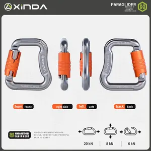 Equipamento de Segurança para Trabalho em Altura Xinda, Paraglider para Exterior, Mosquetão Automático de Bloqueio Principal, Proteção contra Quedas para Escalada e Descida - Product Image 2