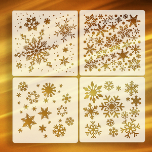 I Bambini a forma di Disegno Pittura <span class=keywords><strong>Stencil</strong></span> Set di Modello di Carta <span class=keywords><strong>Da</strong></span> Parati Pittura Su Ordinazione di Natale FAI <span class=keywords><strong>DA</strong></span> TE - Product Image 3