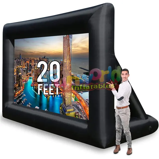 Airblown inflatable movie screen wholesale outdoor blow up projection screen inflatable projector screens