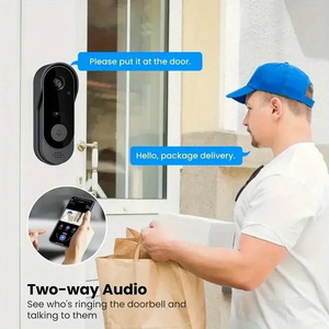 Videoportero Inteligente con Cámara y Timbre WiFi 1080P HD a Prueba de Agua, Compatible con la Aplicación Tuya, con Soporte OEM y ODM, Intercomunicador de Video - Product Image 3