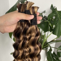 Cheveux Remy Vietnamiens Vierge Non Traités Grade 12A 100g Loose Deep Wave DD Cuticle 2/27 en Gros 100% Humains Prêts à la Permanente