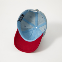 Casquette de baseball non structurée en denim délavé vintage, brodée avec logo personnalisé, vente en gros directe usine pour marques streetwear