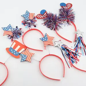 Nx USA 4th July Independence Day Celebration Supplier Baby Girl Headband Hot Sale Hair Headband fir Kids