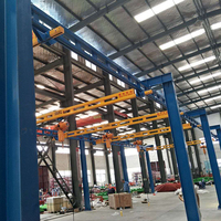 Minigrúa Ligera de 500 kg para Viga Única, Motor de Grúa de Suspensión, Caja de Cambios, Alcance de 5 m, Altura de Elevación de 6 m, Máquina de Elevación para Taller