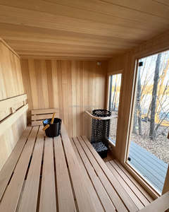Sauna traditionnel avec option de poêle électrique ou à <span class=keywords><strong>bois</strong></span>, choisissez en fonction de vos préférences et de l'endroit où vous souhaitez l'installer - Product Image 4