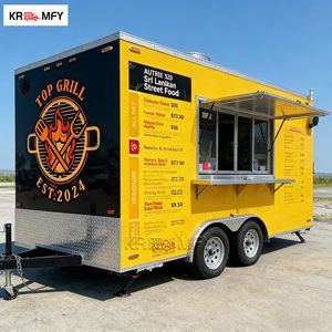 Vente chaude 2026 : Camion de restauration mobile entièrement équipé avec remorque en acier inoxydable pour barbecue, gaufres, kebab, friture de poisson - Product Image 2