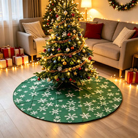 Tapis de Noël en gros d'usine, rouge et vert, décorations d'arbre de Noël, cadeaux de Noël, intérieur, imperméable, 100% polypropylène PVC