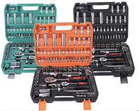 Set Perkakas Soket Baja Berkualitas Tinggi 94 Pcs, Set Kunci Pas Obeng Ratchet untuk Perbaikan Kendaraan, Set Perkakas Multifungsi