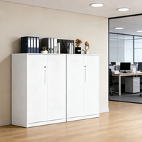 Armoire de rangement en métal moderne et durable avec porte à volet roulant |   Organisateur de documents de bureau personnalisable à 4 niveaux pour la cuisine, l'école et le bureau
