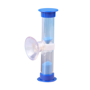 Minuteur de sable en plastique de 1/2/3/5/10 <span class=keywords><strong>minutes</strong></span>, sablier, minuteur de brosse à dents avec ventouse pour enfants - Product Image 1