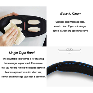 Masajeador de cintura portátil agitador de carga para el hogar para reducir el masaje de calefacción del vientre - Product Image 6