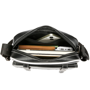 2025 nouveau Design PU <span class=keywords><strong>cuir</strong></span> hommes une épaule sac à bandoulière France décontracté Vintage - Product Image 6