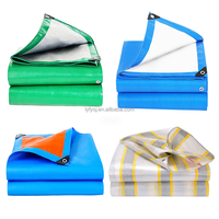 Bâche durable enduite de PE, imperméable, en rouleau, pour le camping en plein air et l'étanchéité temporaire des toits