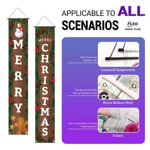 Dipintos Navideños Colgantes de Poliéster/PVC de 30*180cm con Personalización Basada en Imágenes - Product Image 2