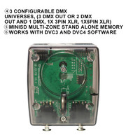 Logiciel de contrôle d'éclairage de scène 1536 CH DMX512 pour DJ, lumières disco, lumières LED, contrôleur DMX, interface DMX