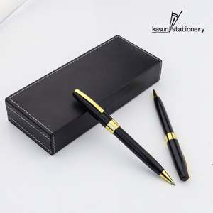 Stylo à bille de luxe noir personnalisé Kasun, stylo professionnel pour le bureau, idéal pour la signature d'affaires - Product Image 4