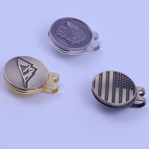 Clip para Gorra de Golf de Latón Plateado de Alta Calidad 2026 y Marcadores de Pelota con Iconos de la Bandera de EE. UU. - Product Image 6