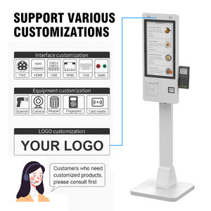21,5-Zoll-Boden stehend/Wand montage USB Android/Windows Selbstbedienung Food Order ing Restaurant Kapazitive <span class=keywords><strong>Touchscreen</strong></span>-Monitore - Product Image 6